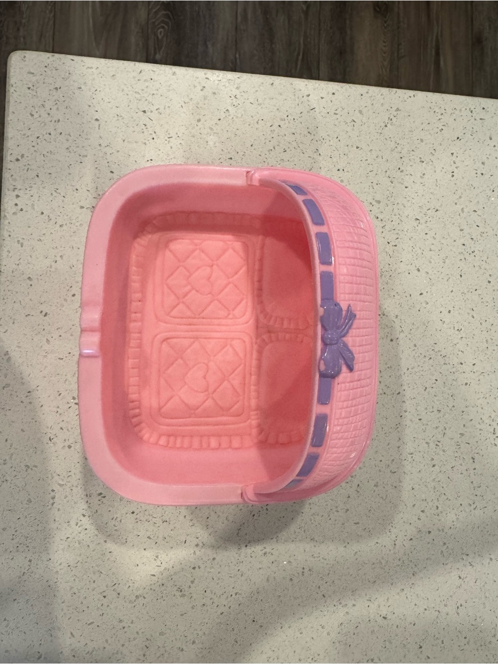Playskool Dollhouse Pink Twin Baby Bassinet Crib Bed 1993